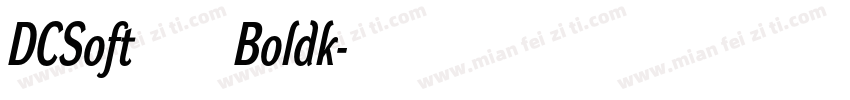 DCSoft 瀹嬩綋Boldk字体转换